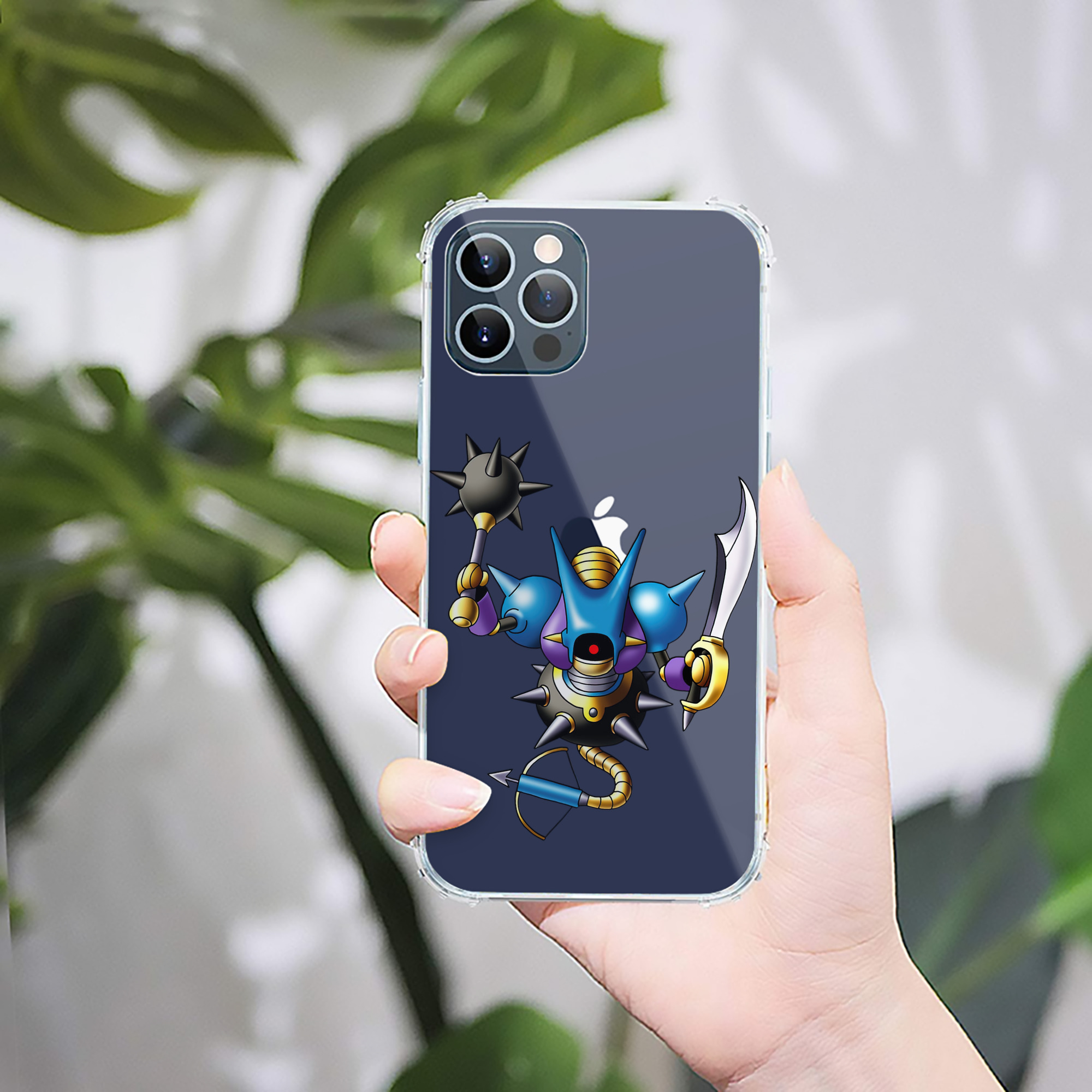 （画像用） ドラゴンクエスト Doragon Kuesuto Dragon Quest 【iPhone 12シリーズ対応】透明スマホケース（クリアソフトケース）